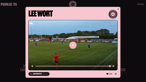 Read the full article - Lee Wort Nominated for the People’s Puskas Award 2025