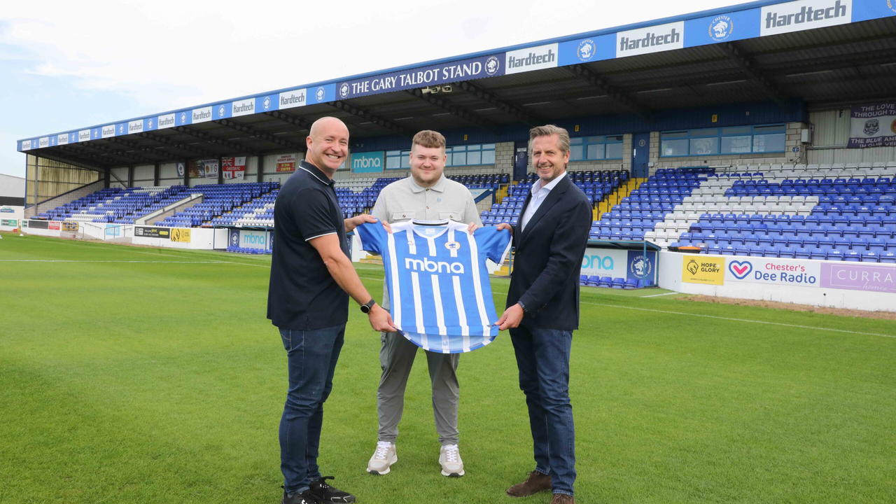 Gary Talbot Chester FC announce Hardtech as new Main Stand sponsor! – Chester FC