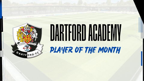 Dartford FC Academy Player of the month