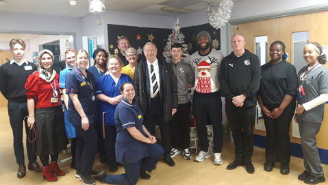 Read the full article - Dfc Spreads Some Christmas Joy on Hospital Visit