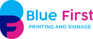 Blue First logo