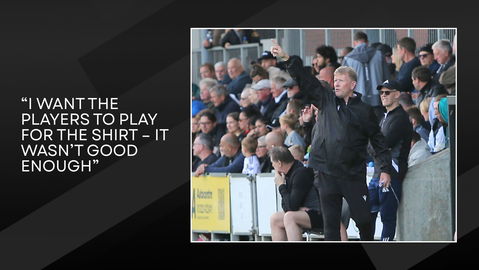 Read the full article - “I want the players to play for the shirt – it wasn’t good enough”