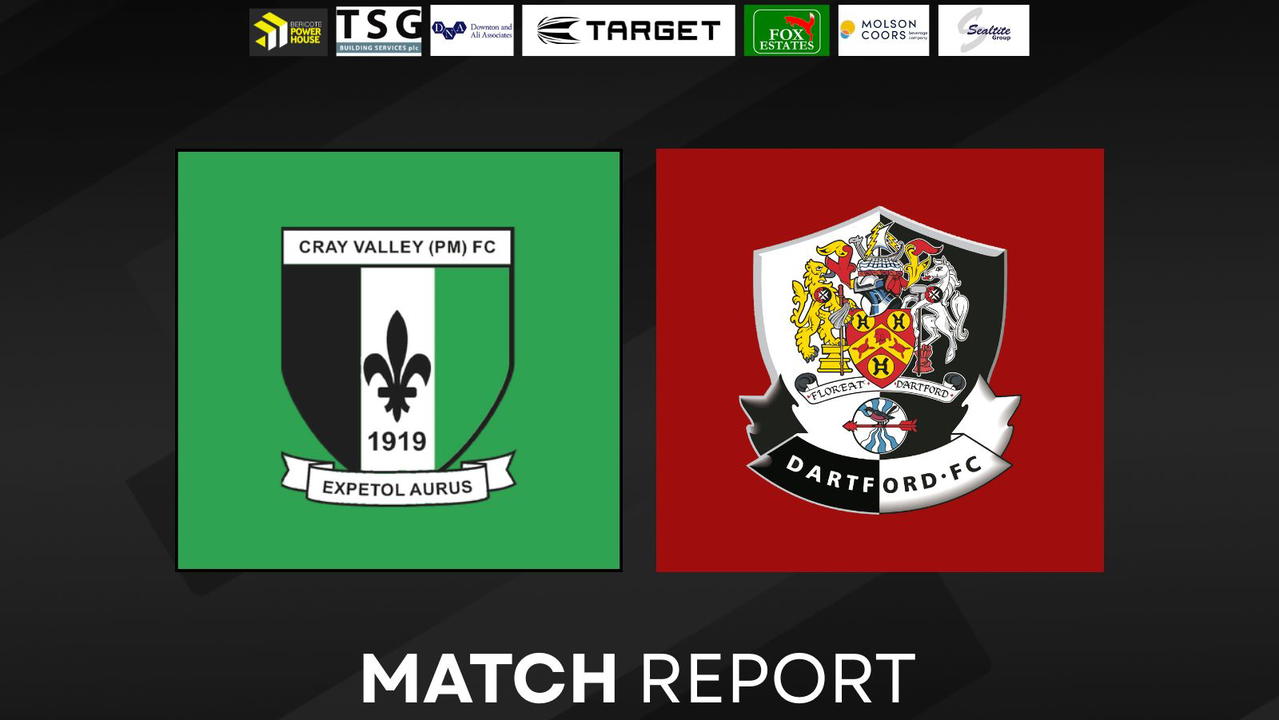 Read the full article - MATCH REPORT | CRAY VALLEY PM 1 DARTFORD 1