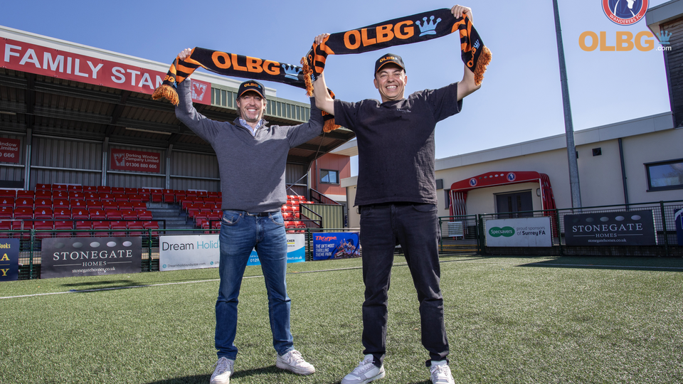 DWFC Welcomes OLBG As New Principle Partner – Dorking Wanderers