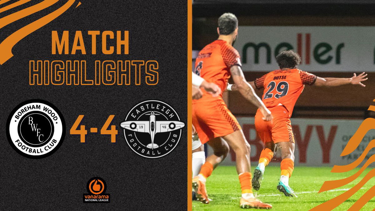 Highlights: Boreham Wood 4-4 Spitfires: Vanarama National League: 24/01 ...