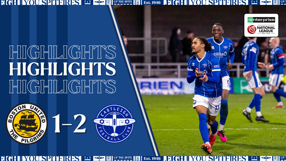 Read the full article - Highlights: Boston United v Eastleigh
