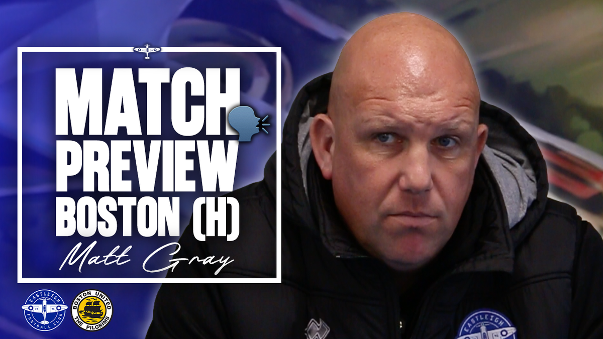 Match Preview: Matt Gray ahead of Boston (H)