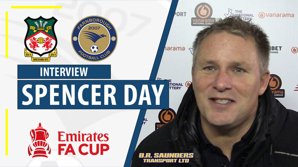 Read the full article - Manager Spencer Day gives reaction to exciting Wrexham tie