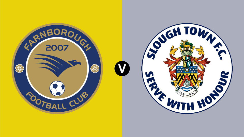 Match Info Farnborough vs Slough Town Farnborough FC