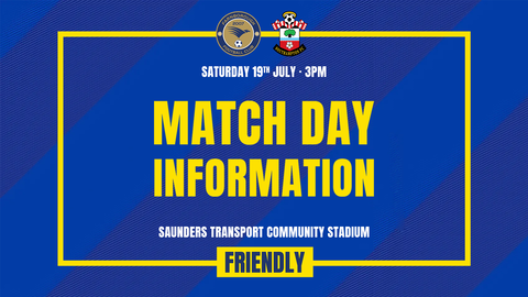 Read the full article - Match Day Information: Southampton XI (H)