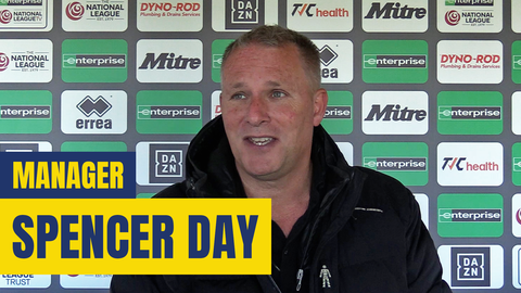 Read the full article - Spencer Day Post Dover Athletic (H)