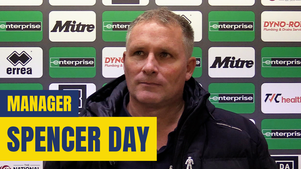 Read the full article - Spencer Day Post Maidstone United (H)