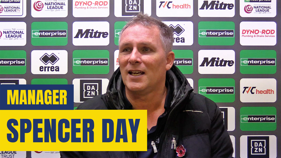 Read the full article - Spencer Day Post Torquay United (H)
