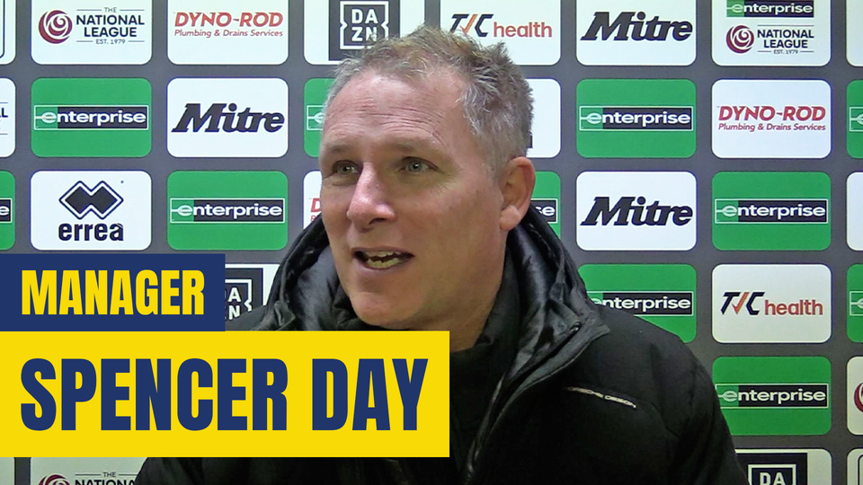 Read the full article - Spencer Day Post Ebbsfleet United (H)