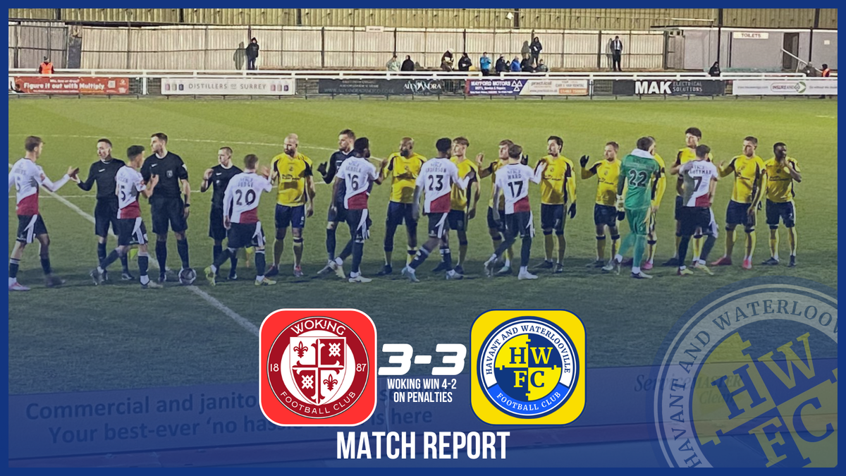 Match Report | Woking (4) 3-3 (2) Havant and Waterlooville – Havant ...