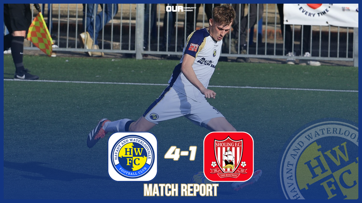 Match Report | Hawks 4-1 Sholing – Havant & Waterlooville FC