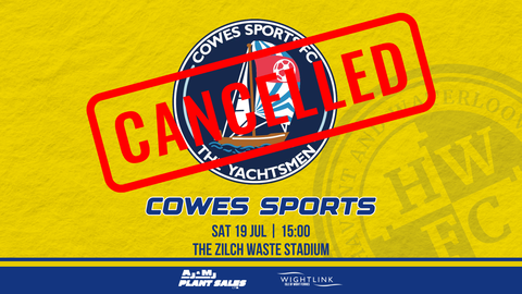 Read the full article - Fixture Cancelled | Cowes Sports (A)