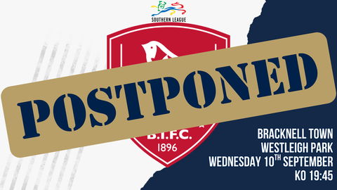 Read the full article - Match Postponed | Bracknell Town (H)
