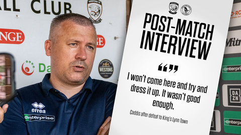 Read the full article - INTERVIEW: Caddis After Defeat to King’s Lynn Town