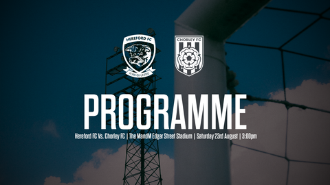 Read the full article - PROGRAMME: Hereford FC Vs. Chorley FC