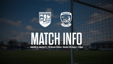 Read the full article - INFO: Radcliffe FC Vs. Hereford FC