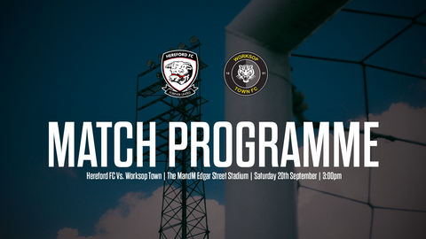 Read the full article - PROGRAMME: Hereford Vs. Worksop Town