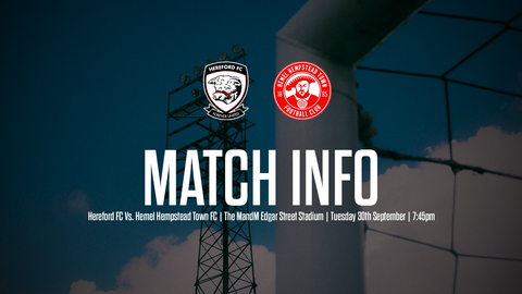 Read the full article - INFO: Hemel Hempstead Town – Emirates FA Cup Replay