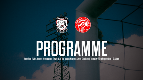 Read the full article - PROGRAMME: Hereford FC Vs. Hemel Hempstead