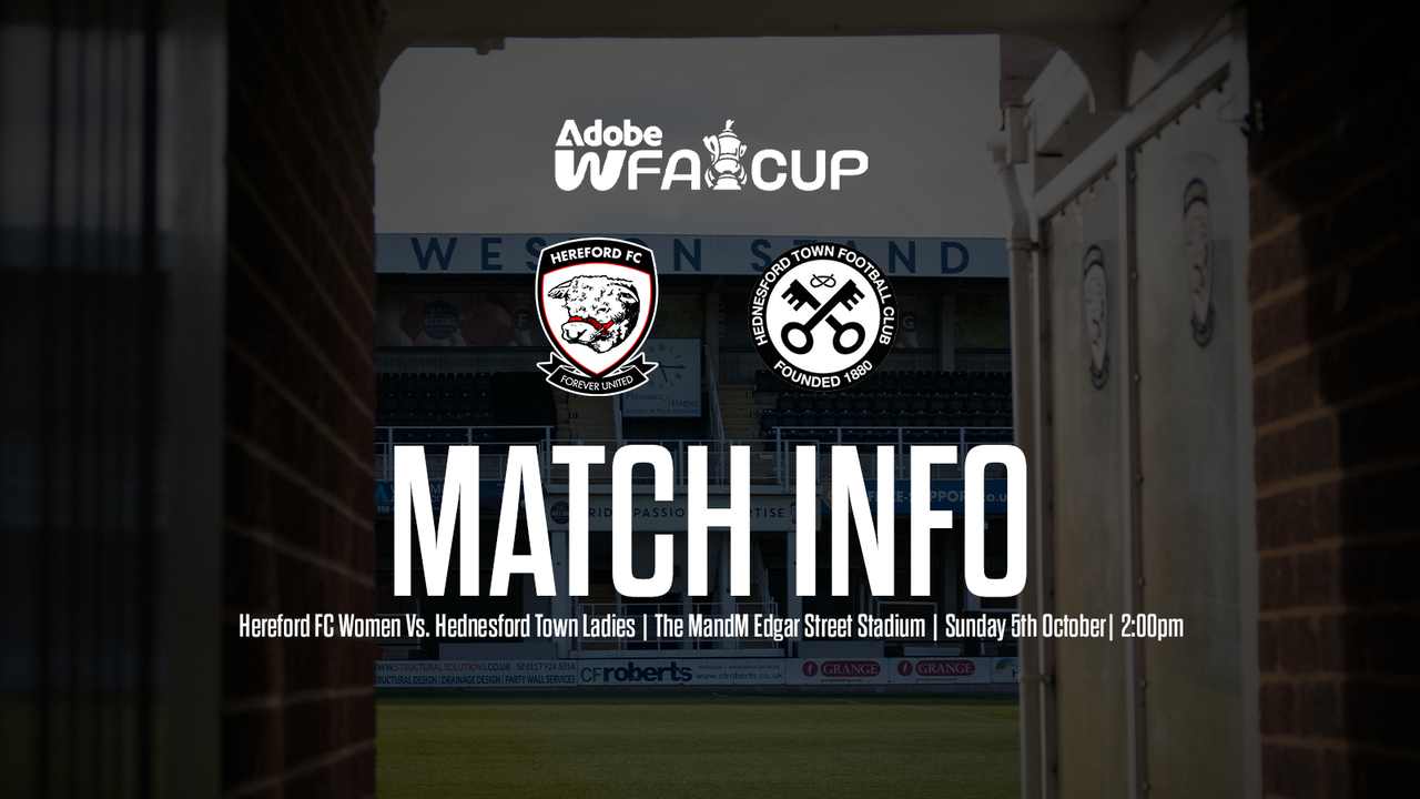 Read the full article - INFO: Hereford FC Women Vs. Hednesford Town Ladies