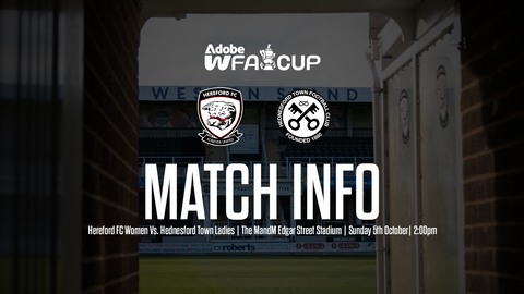 Read the full article - INFO: Hereford FC Women Vs. Hednesford Town Ladies
