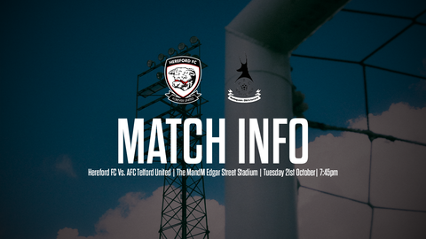 Read the full article - INFO: Hereford FC Vs. AFC Telford United