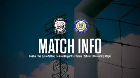 Read the full article - INFO: Hereford FC Vs. Curzon Ashton