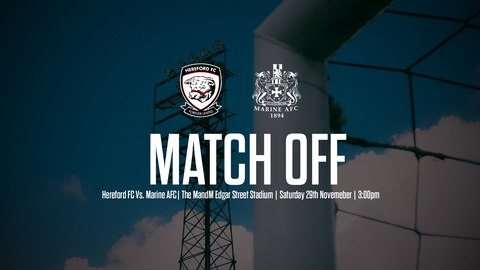 Read the full article - MATCH OFF: Hereford FC Vs. Marine AFC