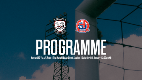 Read the full article - PROGRAMME: Hereford FC Vs. AFC Fylde