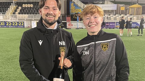 Read the full article - Maddie Dale wins MUFC Women Player of the Month for September