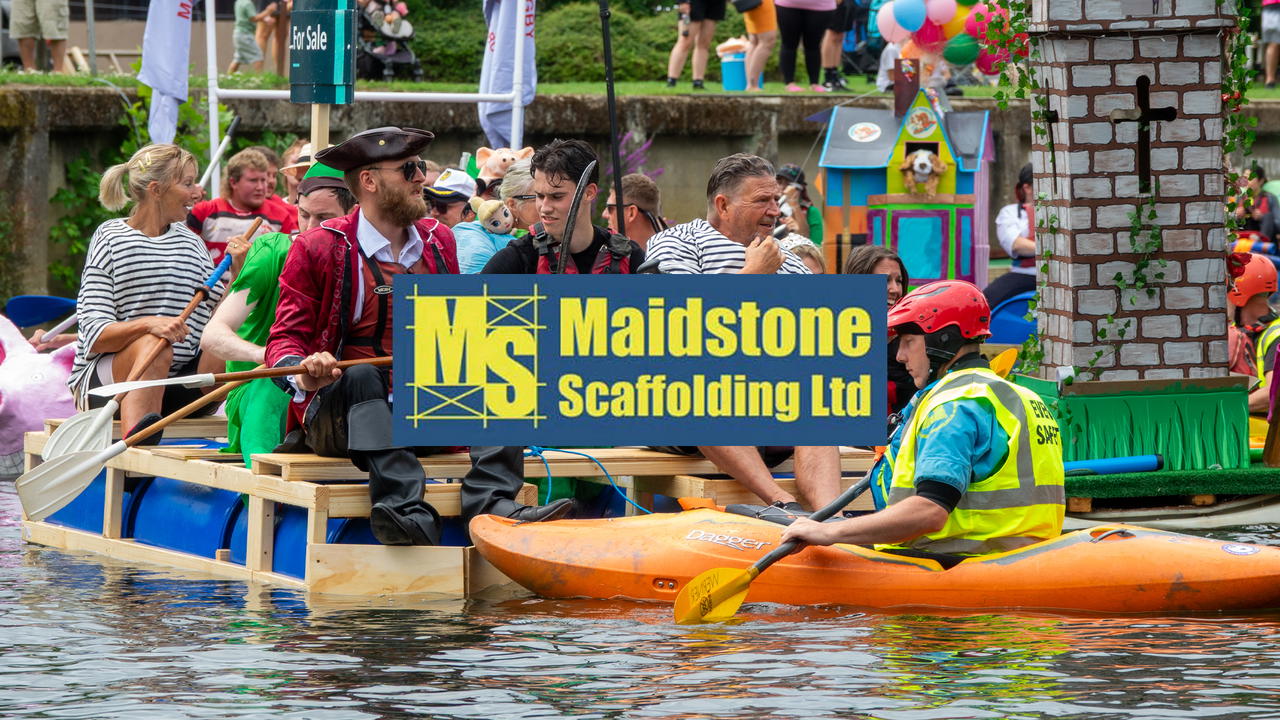 Support club partners Maidstone Scaffolding at the River Festival Raft ...