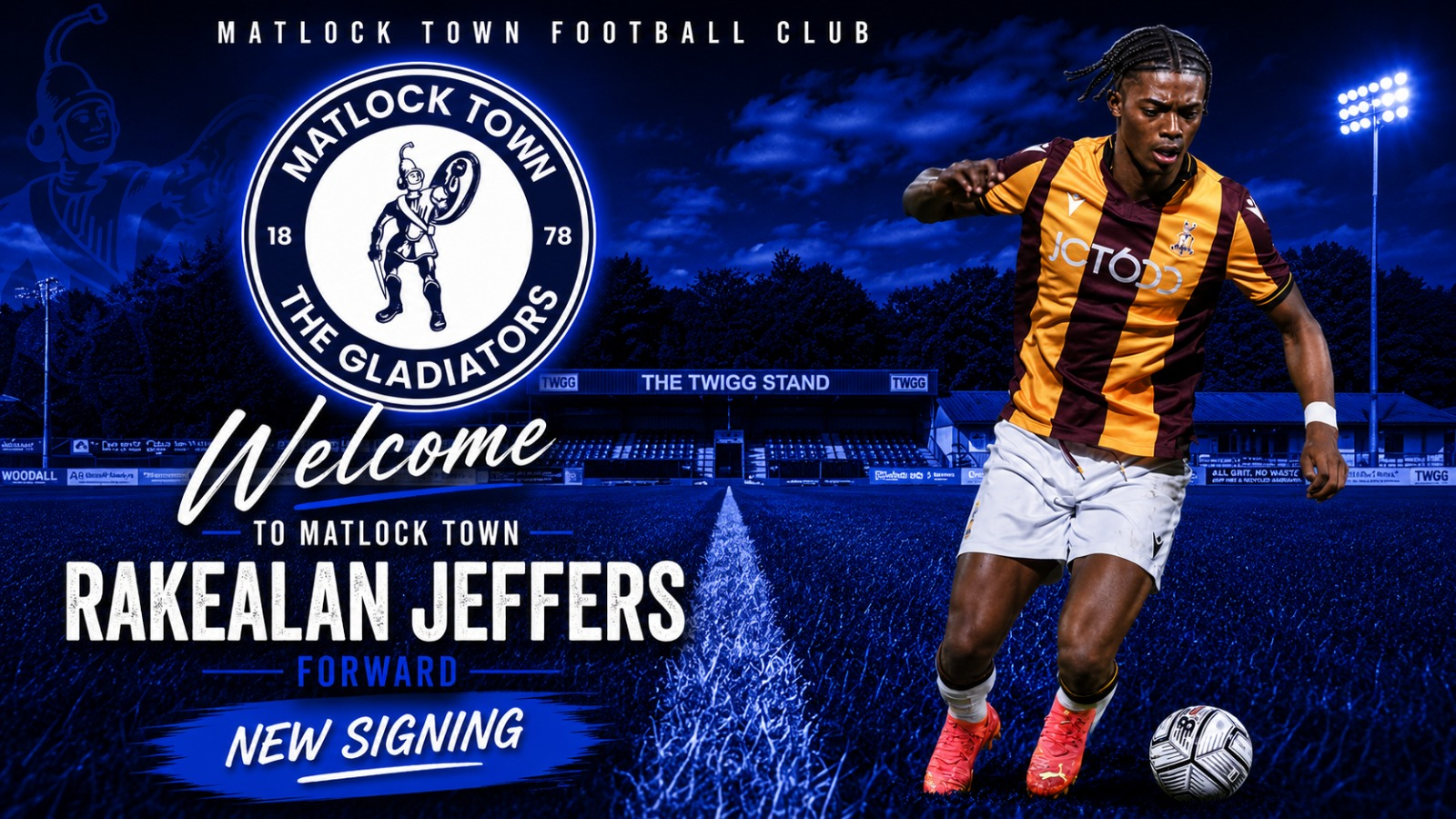 Jeffers joins the Gladiators! – Matlock Town