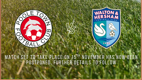 Read the full article - Fixture Update: Walton & Hersham (H)