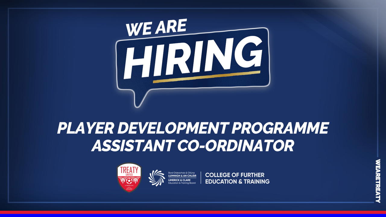 We’re Hiring: Player Development Programme Assistant Co-Ordinator ...