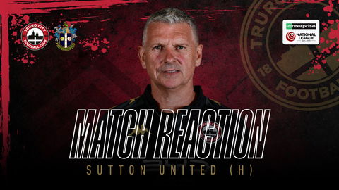 Read the full article - John Askey Post Sutton United (h)