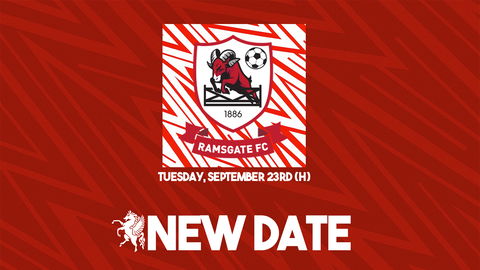 Read the full article - Ramsgate (h) date switched to September 23rd