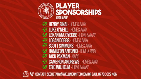 Read the full article - Last few remaining player sponsorship packages available