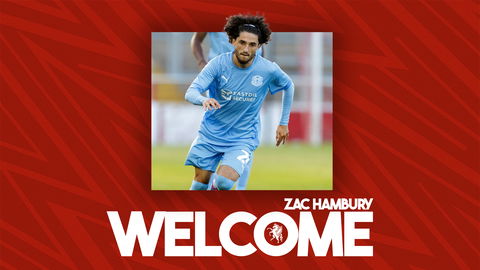 Read the full article - Wings sign midfielder Zac Hambury on loan from Leyton Orient