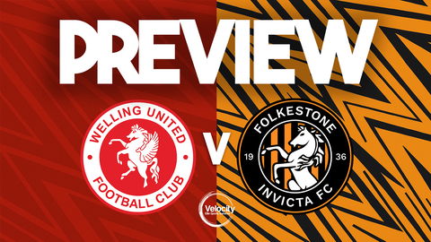 Read the full article - VELOCITY CUP PREVIEW | Welling United v Folkestone Invicta