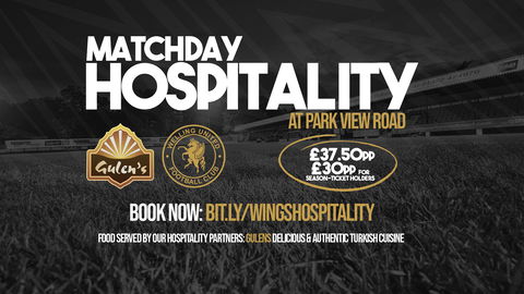 Read the full article - Matchday hospitality packages now available at Park View Road
