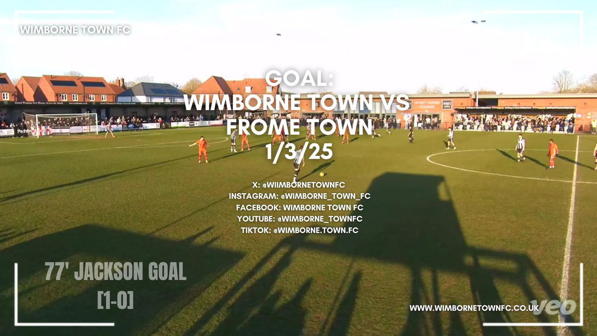 GOAL: Sam Jackson’s winner against Frome – Wimborne Town