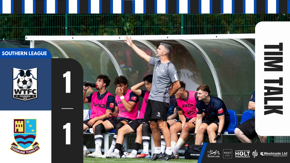 Read the full article - TIM TALK: Farnham Town 1-1 Wimborne Town