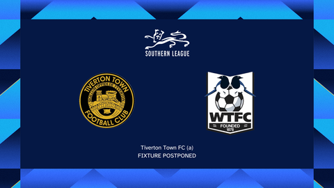 Read the full article - FIXTURE UPDATE: Tiverton Town (a) Postponed